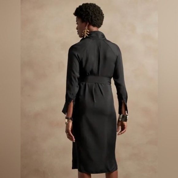 NWT! Banana Republic Black Blazer Wrap Dress - Size Small 🦁 - Picture 2 of 6